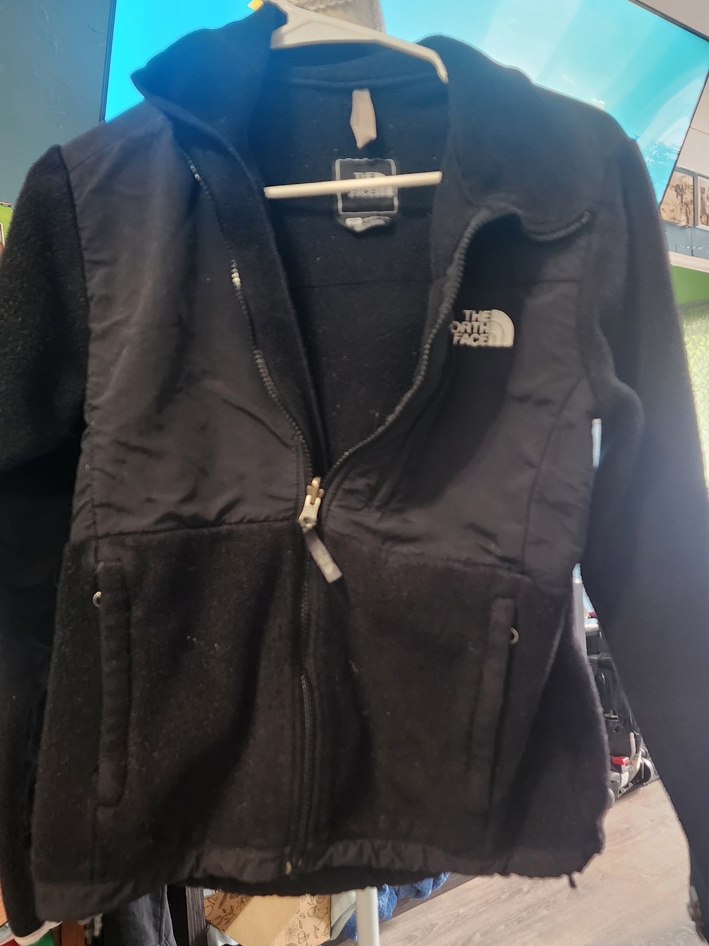 The North Face Black Teddy Fleece Jacket Sz SM